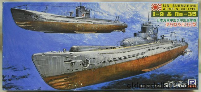 Skywave 1/700 Ro-35 and I-9 IJN Submarines, W16 plastic model kit